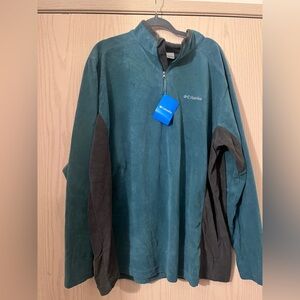 Columbia Teal and Charcoal Fleece Jacket